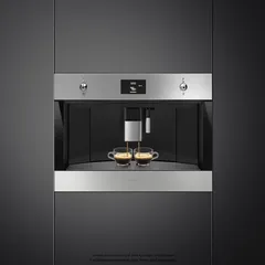 SMEG Classica Aesthetic Automatic Built-In Espresso Coffee Machine, CMS4303X (2.5 L, 1350 W)