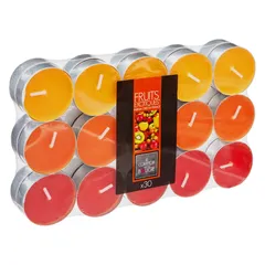 Atmosphera Nina Scented Tea Light Candles (Exotic Fruit, 30 Pc.)