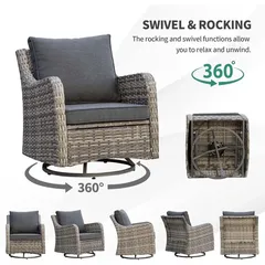 Nashville Rattan 7-Seater Sofa Set (181 x 77 x 77 cm)