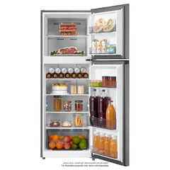 Midea Top Mount Refrigerator, MDRT346MTE46D (346 L, Silver)