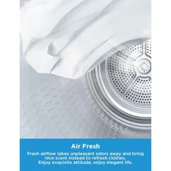 Midea 8 Kg Freestanding Smart Front Load Condenser Dryer, MD200C80W/W-GCC