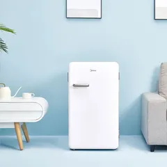 Midea Freestanding Single Door Retro Style Refrigerator, MDRD142SLE01 (142 L)