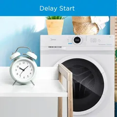 Midea Freestanding 7 Kg Front Load Washer, MF100W70W-GCC (1200 RPM)