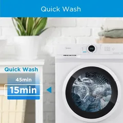 Midea Freestanding 7 Kg Front Load Washer, MF100W70W-GCC (1200 RPM)