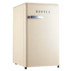 Hoover Freestanding Retro Style Single Door Refrigerator, HSD123RW (123 L)