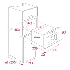 ميكروويف + شواية مجموعة إنفينتي G1 الخاصة MLC 84-G1 BM تيكا (45 لتر، 3200 واط)