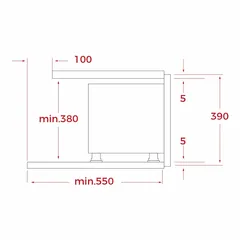 ميكروويف داخلي + شواية ML 8220 BIS L FBK تيكا (25 لتر، 1450 واط)