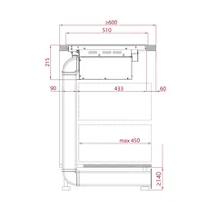 موقد حث حراري 4 مناطق طهي مع شفاط مدمج AFF 87601 تيكا Fullflex ماستر سينس إير (21.9 × 80 × 51 سم)