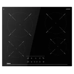 Teka Vitroceramic Built-In Ceramic 4 Zone Induction Hob, TBC 64010 TTC (6.3 x 60 x 51 cm)