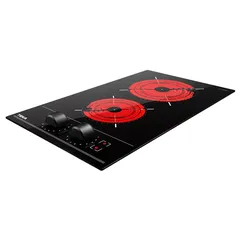 Teka Vitroceramic Built-In 2 Zone Electric Hob, TBC 3200 XFL (6.3 X 30 X 51 cm)