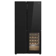 Teka Side-By-Side Refrigerator W/Beverage Cooler, RLF 85950 GBK (548 L, 18 Bottles)