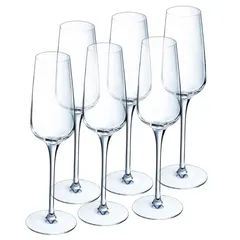 Chef & Sommelier Sublime Flute Glass Set (210 ml, 6 Pc.)