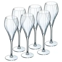 Chef & Sommelier Symetrie Stem Glass Flute Tumbler Set (160 ml, 6 Pc.)