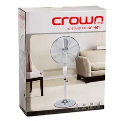 Crownline Adjustable Height Metal Stand Fan W/Remote, SF401 (50 W)