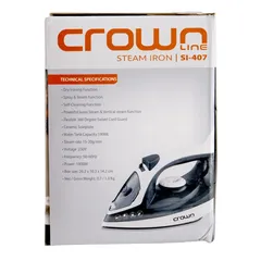 Crownline Dry & Steam Iron, SI-407 (1800 W, 200 ml)