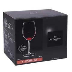 Chef & Sommelier Cabernt Stem Glass Tumbler Set (350 ml, 6 Pc.)