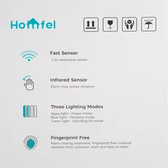 Homefel  Smart Sensor Trash Bin (50 L)