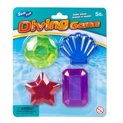 Swim Fun Diving Games Gemstone Pool Toy (4 Pc.)