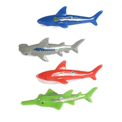 Swim Fun Diving Game Shark Variety Pool Toy (4 Pc.)