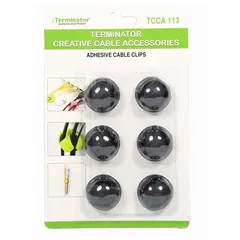 Terminator Adhesive Cable Clips (6 Pc.)