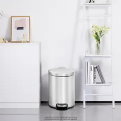 سلة مهملات بدواسة ستانلس ستيل إيكو سيرين (20 لتر)