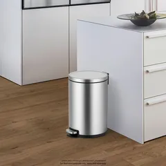 سلة مهملات بدواسة ستانلس ستيل إيكو سيرين (20 لتر)