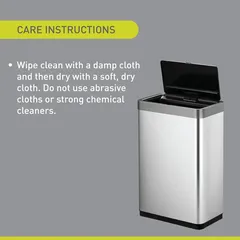 Eko Mirage Dual Motion Sensor Bin (20 L, Grey)