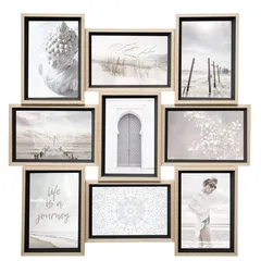 Atmosphera Moly Photo Montage Frame (Assorted Colors, 9 Photos)