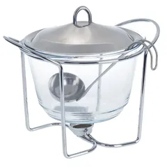 Round Soup Warmer (4 L, Silver)