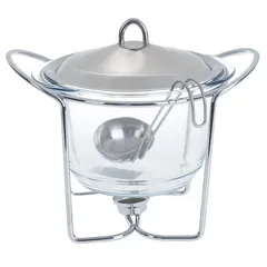 Round Soup Warmer (4 L, Silver)