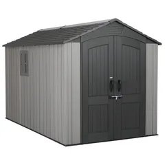 Lifetime Rough Cut Storage Shed with 2 windows (206.5 x 353.8 x 196.8)