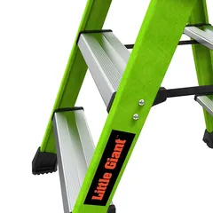 Little Giant Sure Step 3-Step Double-Sided Fiberglass Step Stool