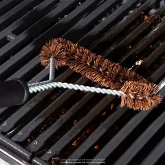 Grillpro Extra Wide Palmyra Grill Brush (Black/Brown)