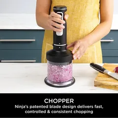 Ninja Foodi 3-in-1 Hand Blender Mixer & Chopper (700 ml)