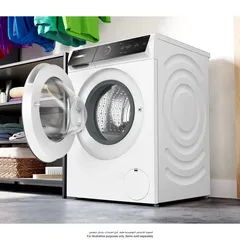 Bosch Serie 8 Front Load Washing Machine (9 Kg, White, 1400 rpm)