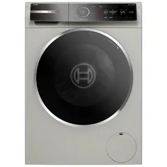 Bosch Serie 8 Front Load Washing Machine (9 Kg, Silver, 1400 rpm)