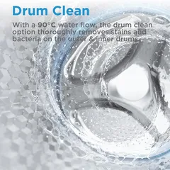 Midea Freestanding 8 Kg Front Load Smart Washer Dryer, MF200D80WBW-GCC (6 Kg Dry, 1400 RPM)