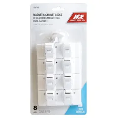 ACE Magnetic Cabinet/Drawer Lock Pack + 1 Key (8 Pc.)