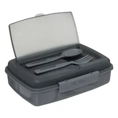 5Five Lunch Box with Cutlery (Assorted Colors, 1.2 L)