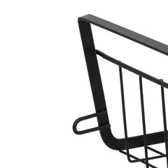 5Five Metal Hanging Shelf (Black, Small)