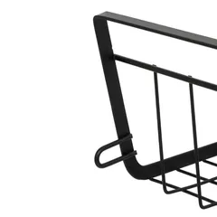 5Five Metal Hanging Shelf (Black, Large)