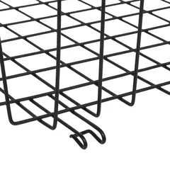 5Five Metal Hanging Shelf (Black, Large)