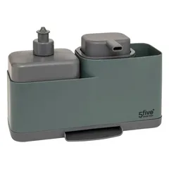 5Five Neo Soap Dispnser with Sponge Holder (Green, 500 ml)