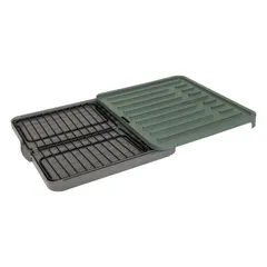 5Five Neo Extndable Dish Drain with Rack (Green, L. 58.2 x D. 36.2 x H. 10.3 cm)