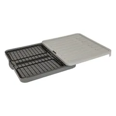 5Five Neo Extndable Dish Drain with Rack (Grey, L. 58.2 x D. 36.2 x H. 10.3 cm)