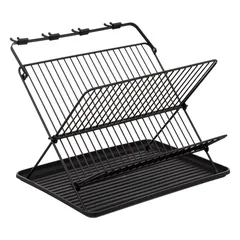 5Five 2-Tier Foldable Dish Drain (L. 42.5 x D. 37.5 x H. 33 cm)