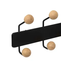 5Five Metal Wood Balls Wall Hook (10 Hooks, L. 44 x D. 7.5 x H. 14 cm)