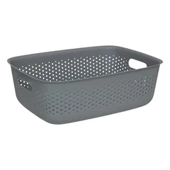 5Five Laundry Basket (Grey, 10 L)