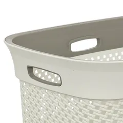 5Five Laundry Basket (Beige, 45 L)