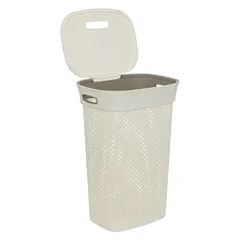 5Five Laundry Hamper (Beige, 60 L)